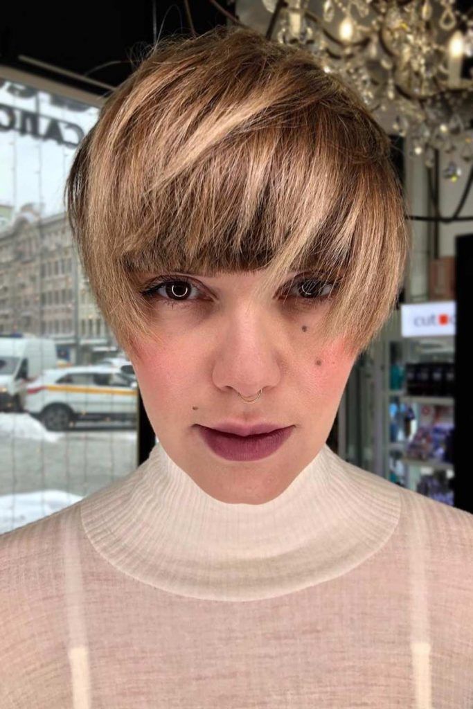 Cortes Pixie para cabello en capas #pixie #pixiecut