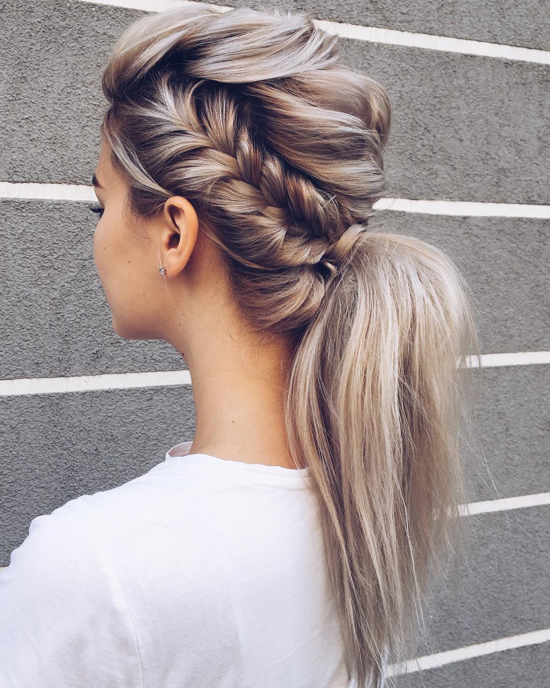Ponytail With Side Braids
