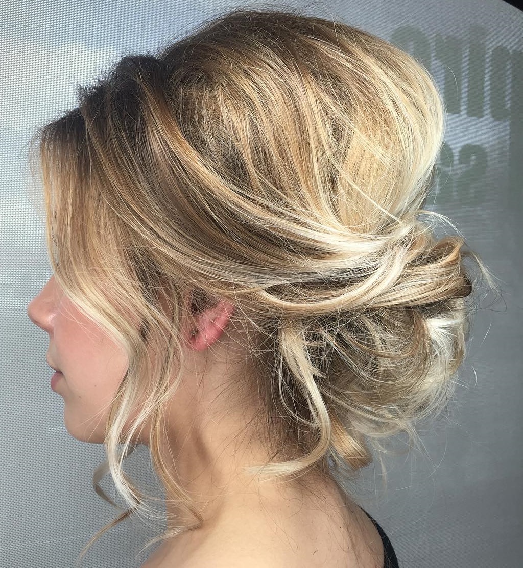Prom Messy Bun With A Bouffant