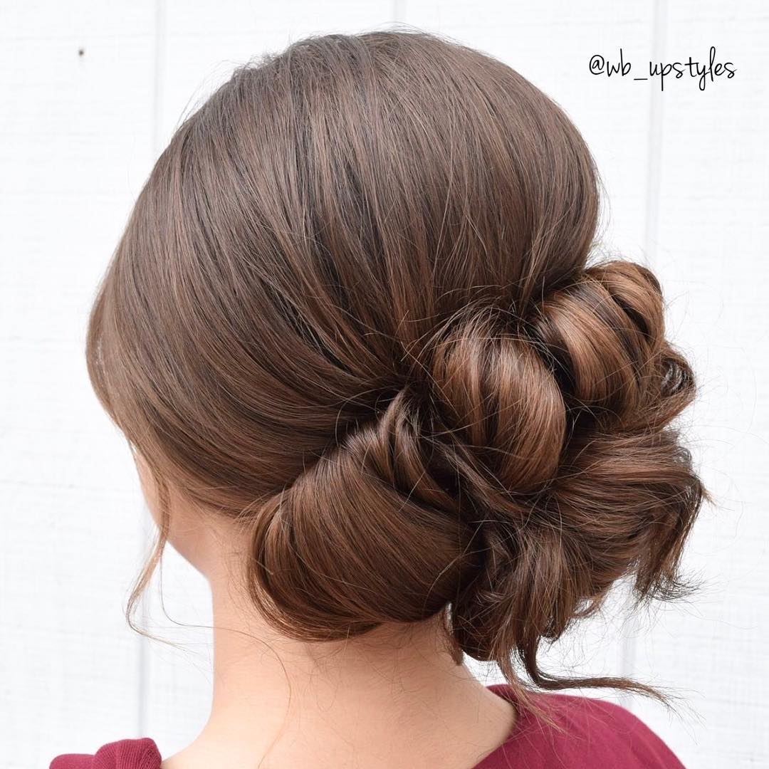 Prom Side Bun Updo