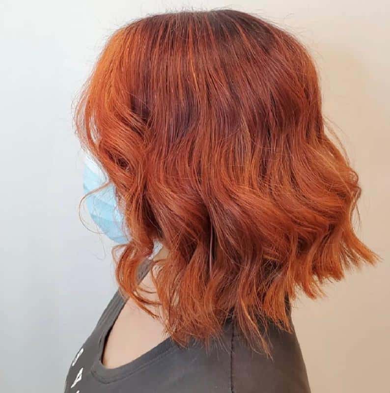 Red A-Line Bob Hairstyle 2