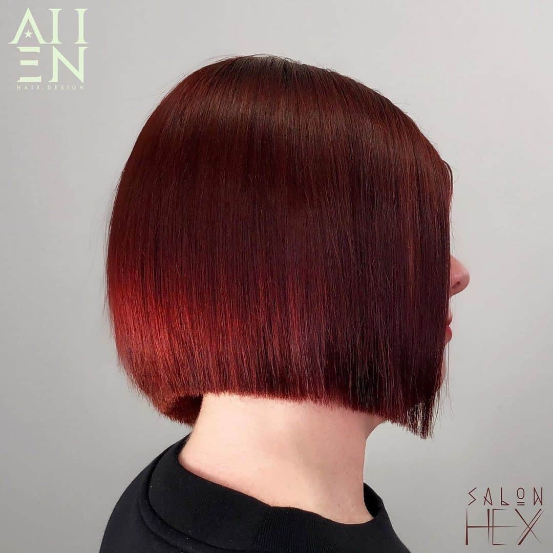 Red & Auburn Color Bob 