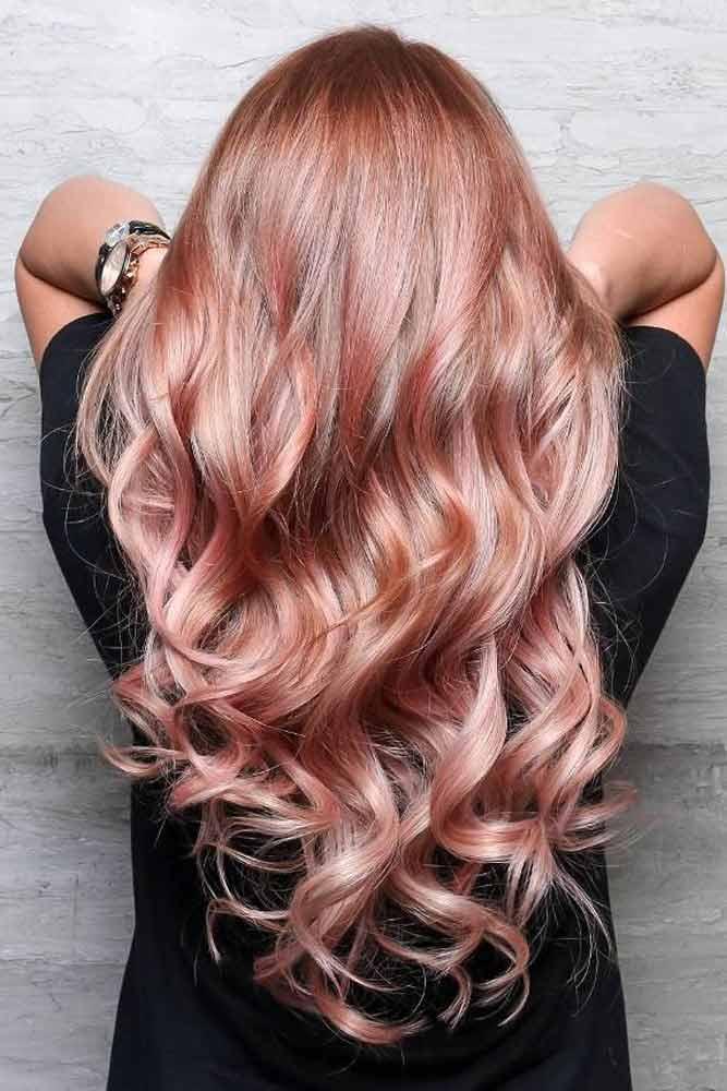 Rose Shades for Peach Hair Color picture3