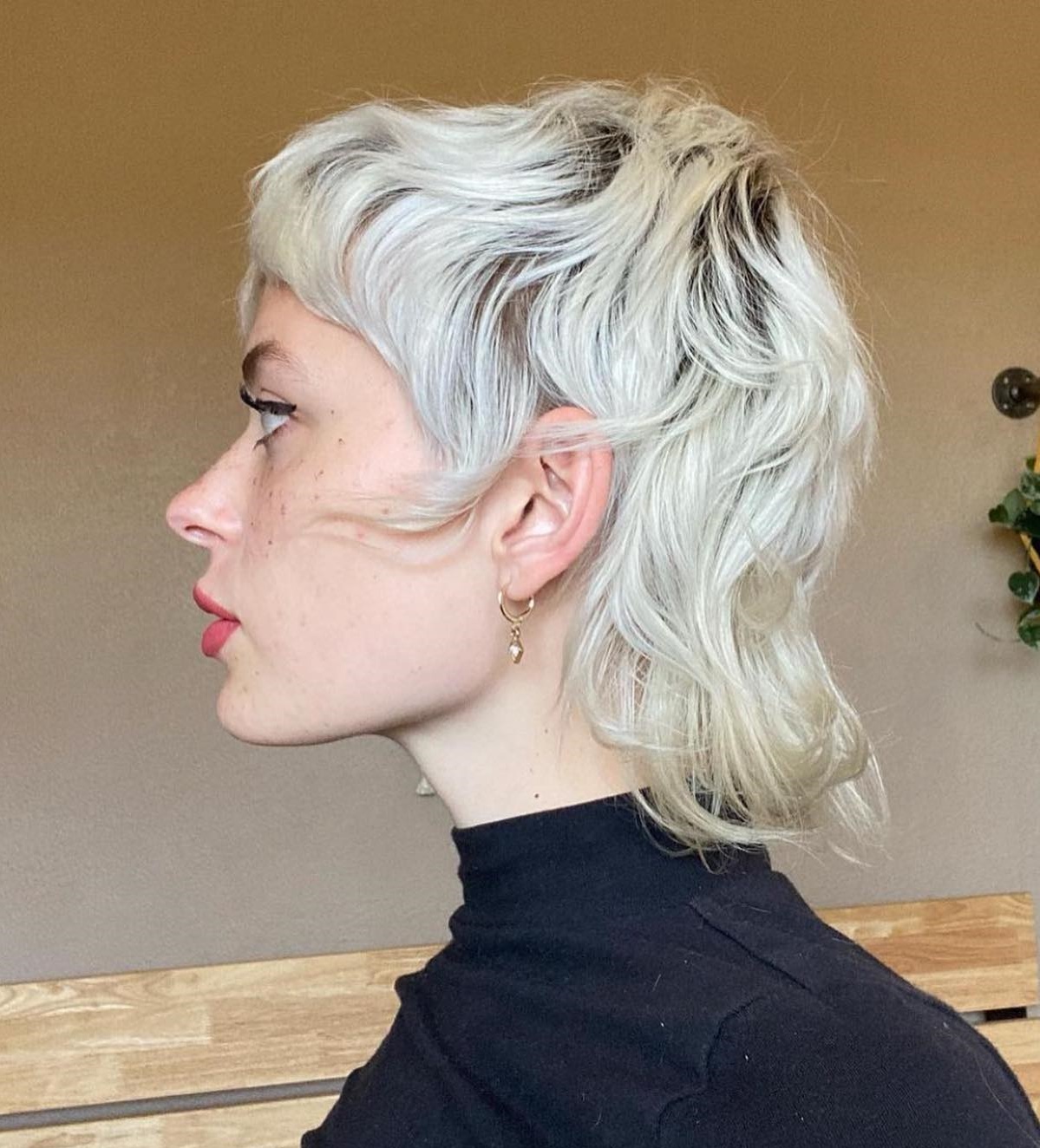 Sculptured Platinum Mullet