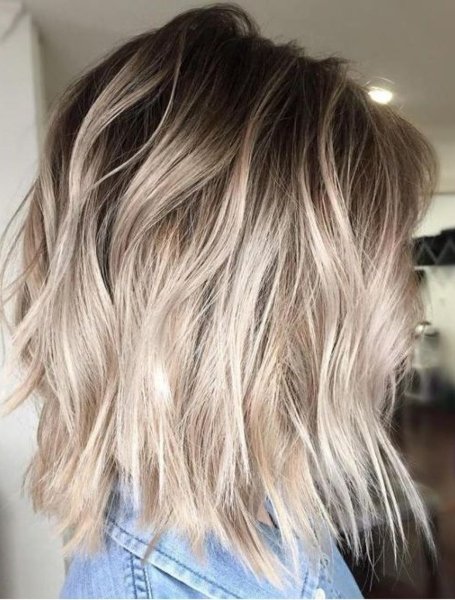 Short Ash Blonde Ombre Hair