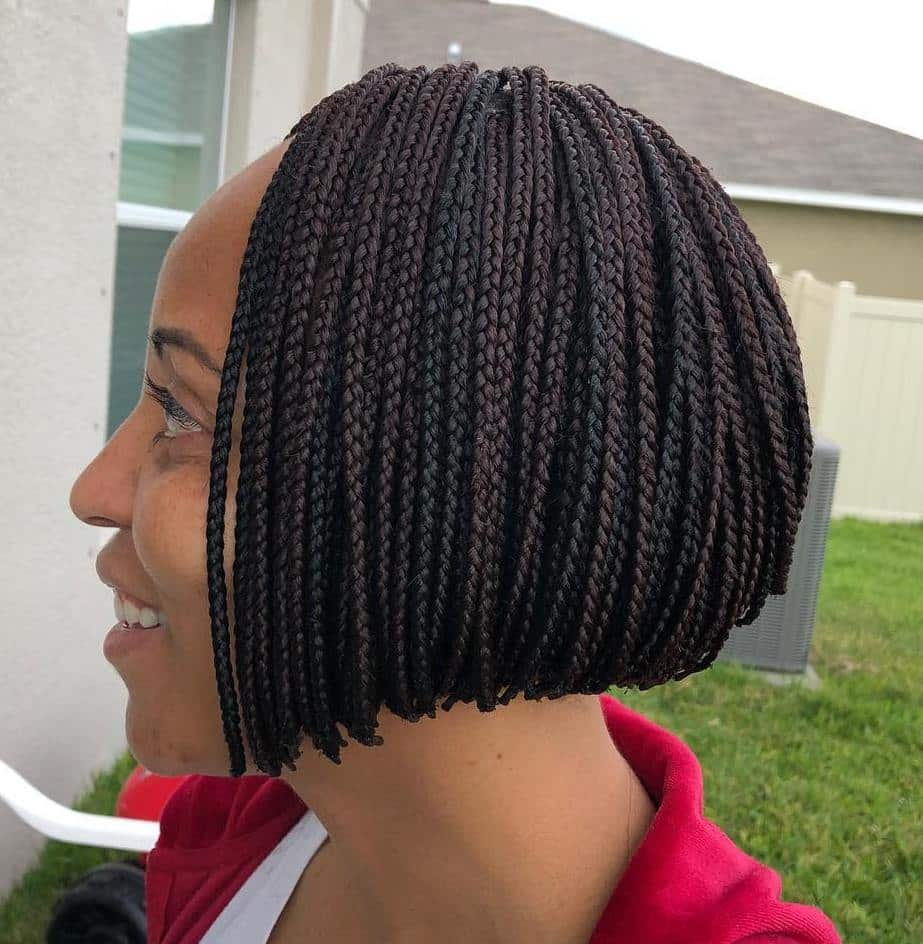 Short Box Braids Bob