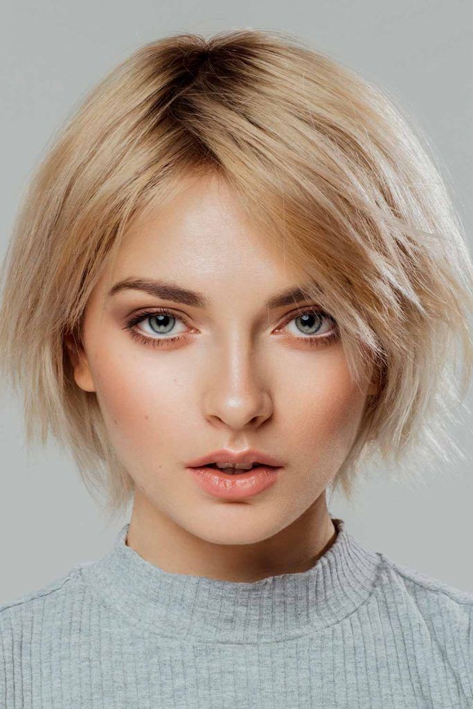 Short Haircut With Long Bangs