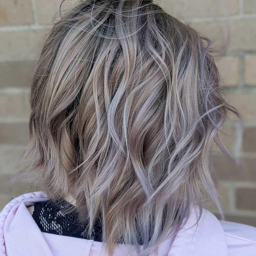 Short Messy Style For Ashy Blonde Hair