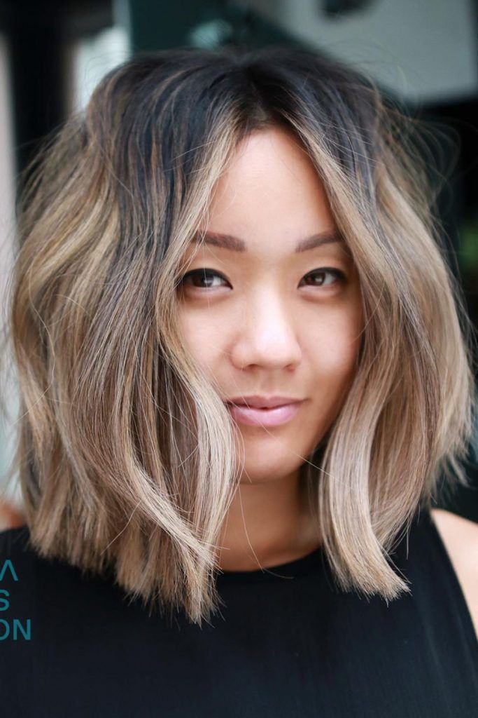 Shoulder Length Bob With Balayage