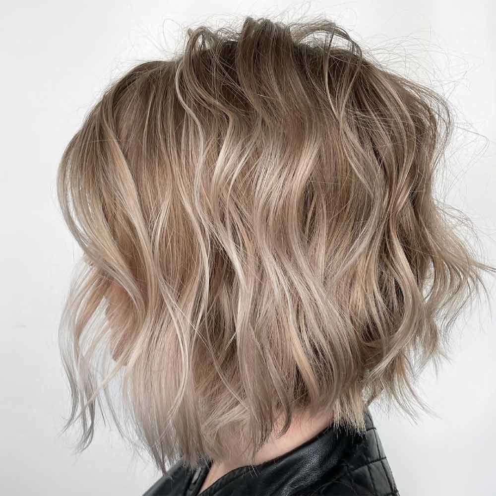 Shoulder-Length Tousled Bob