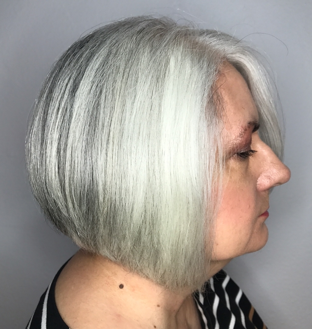 Sleek Graduated Gray Bob