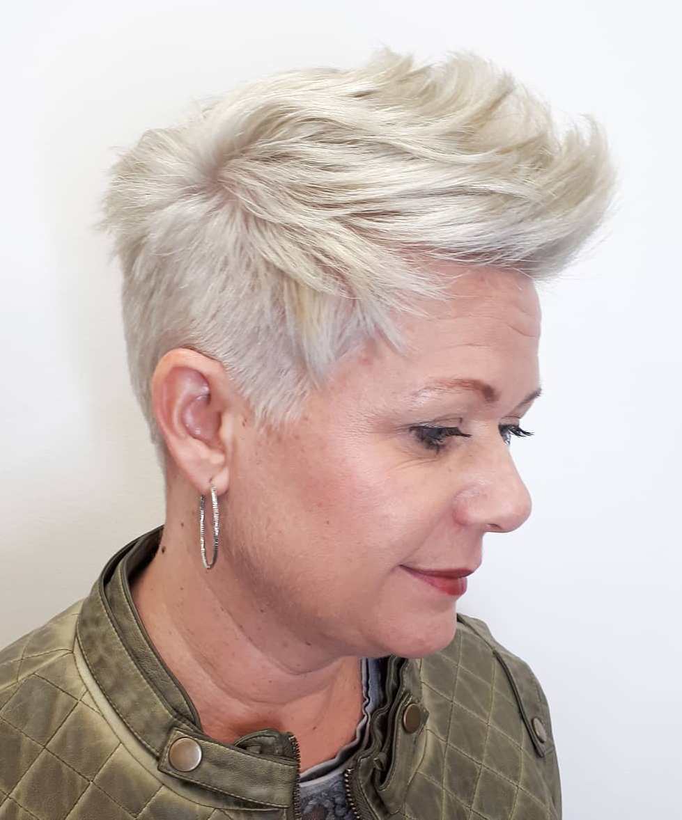 Spiky Short Cut Over 50