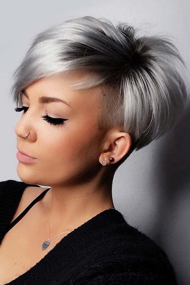 Pixie liso para cabello fino con corte recortado #pixiecut #haircuts