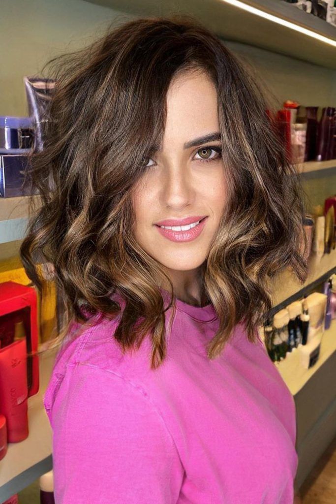 Stylish & Textured Wavy Long Bob