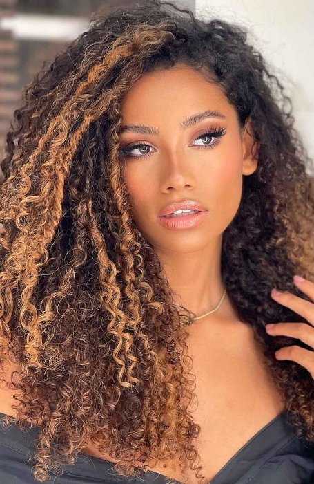 Two Tone Long Tight Curls