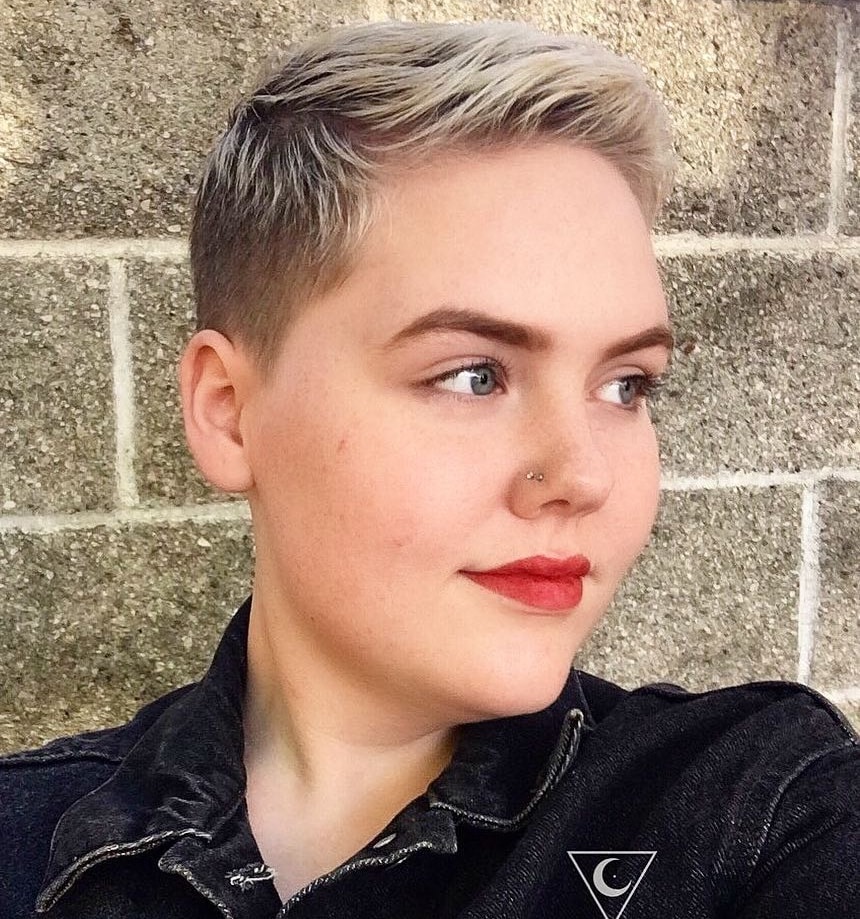 Very Short Blonde Pixie