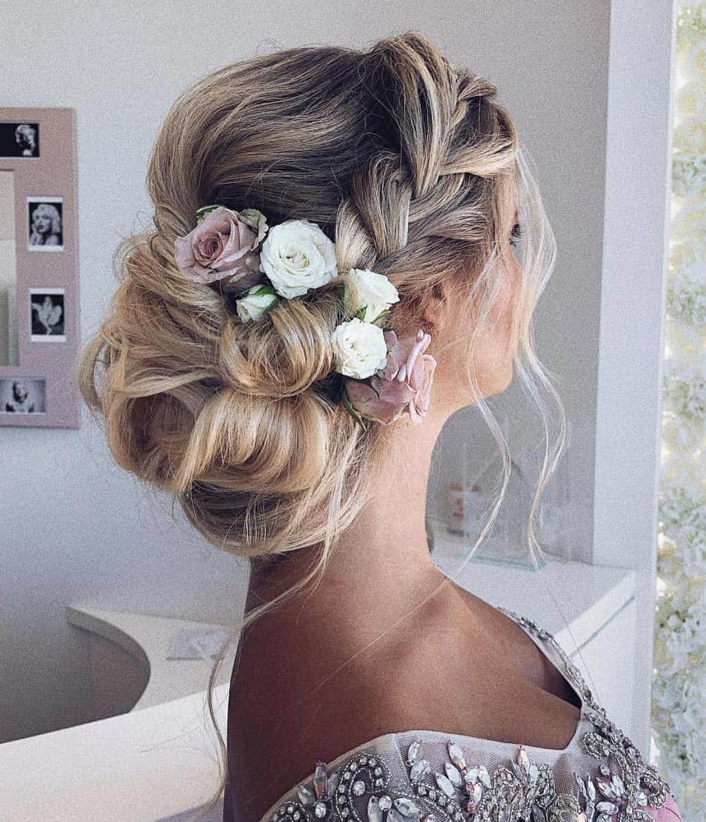 Wedding Braid And Chignon Updo