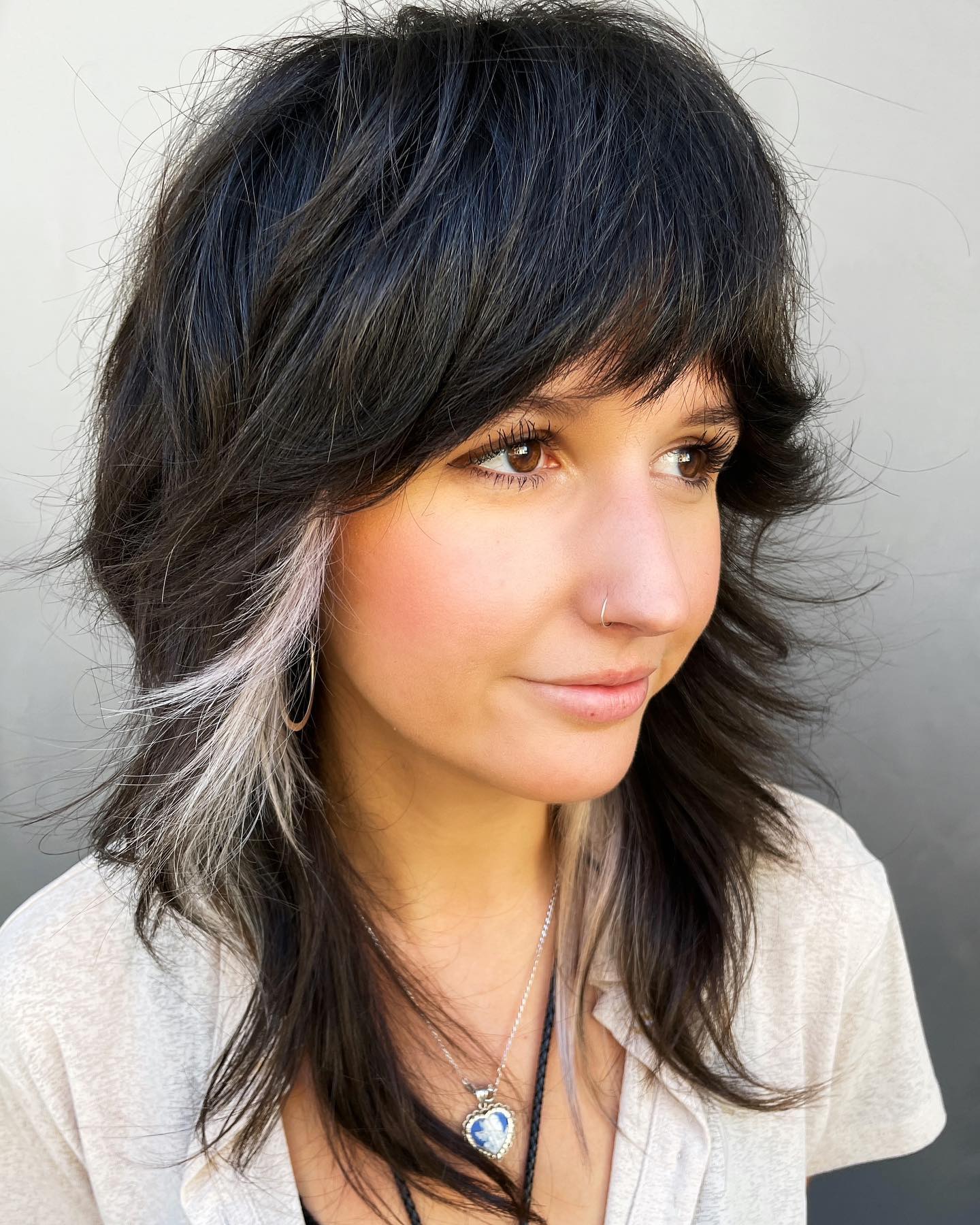 Wolf Cut Idea with Peekaboo Highlights