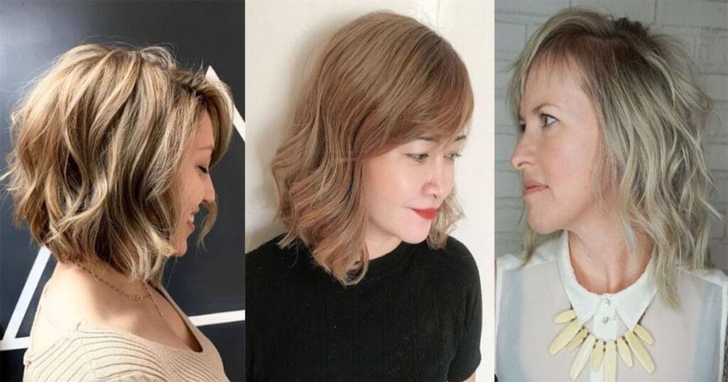 5. "Trendy Blonde Medium Haircuts for Women" - wide 6