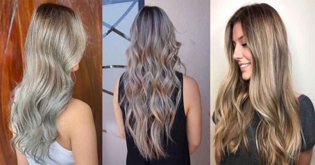 Ash Blonde Hair Colour On Dark Hair