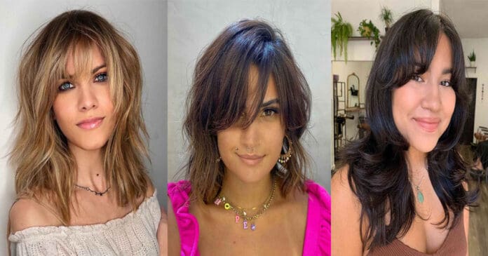 23 Medium Layered Haircuts with Bangs for a Stunning Combination