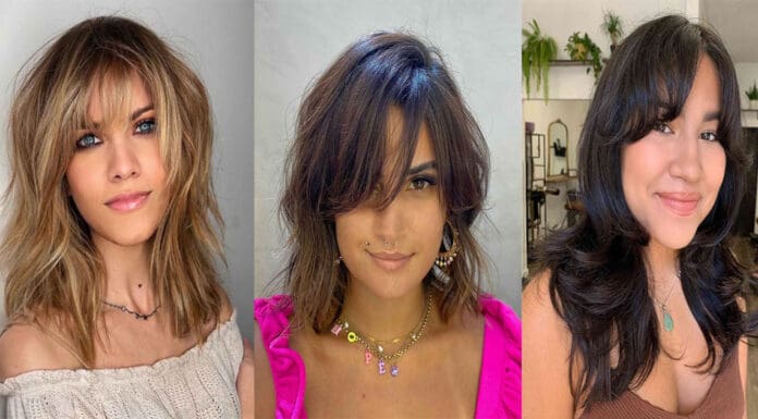 23 Medium Layered Haircuts with Bangs for a Stunning Combination