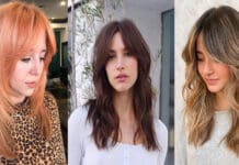 28 Coolest Shoulder-Length Hair with Curtain Bangs You’ve Gotta See