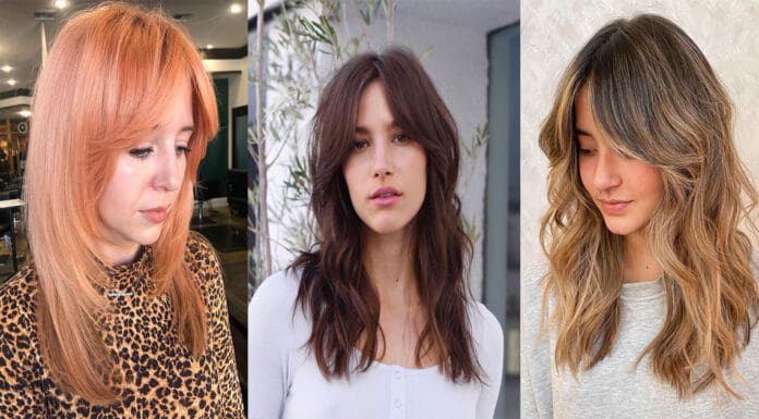 28 Coolest Shoulder-Length Hair with Curtain Bangs You’ve Gotta See