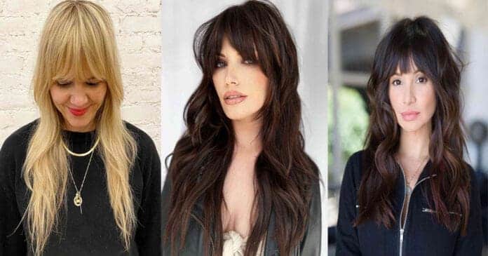 30 Coolest Long Shags with Bangs for a Trendy, New Look