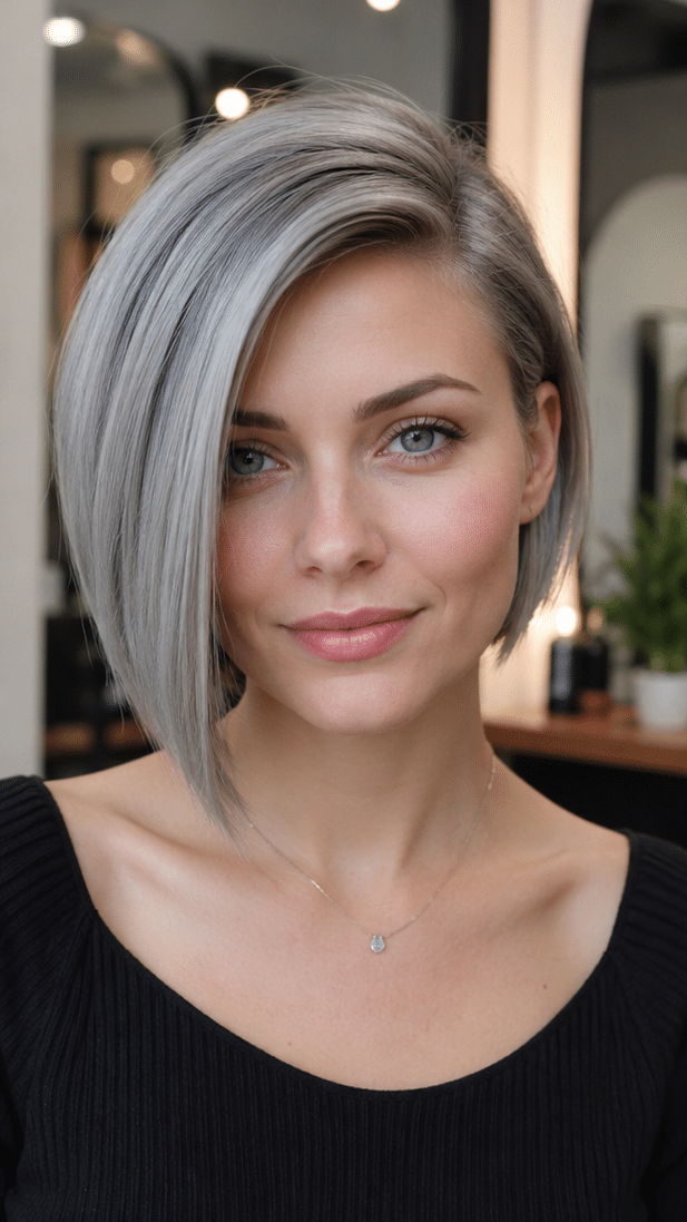 Icy Silver Pearl Hair