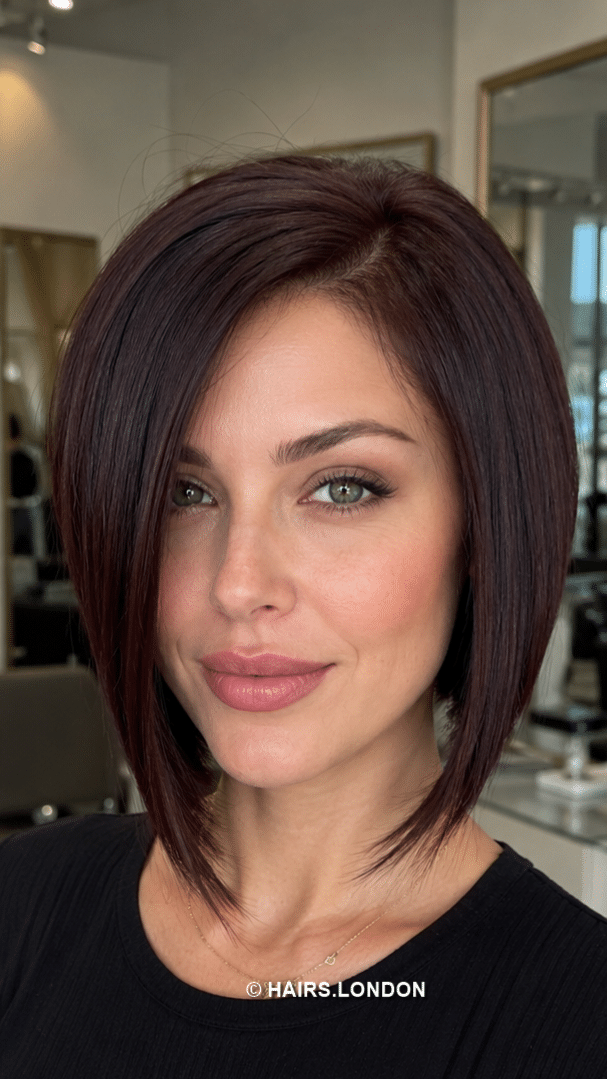 Black Cherry Espresso Bob Hair