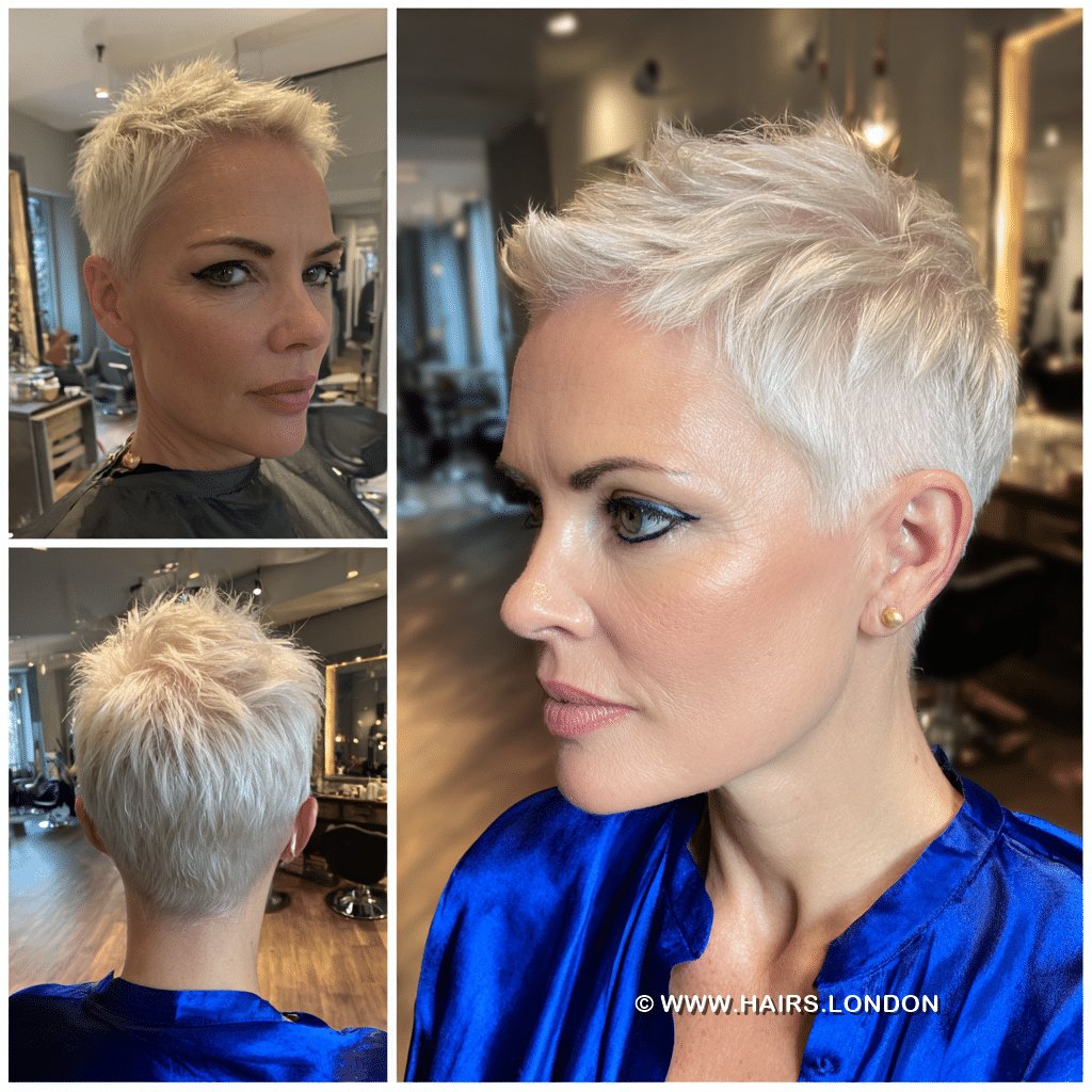 Icy Platinum Pixie Hair