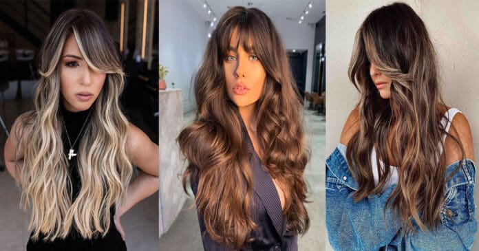 46 Cute Ways to Get Long Hair With Bangs
