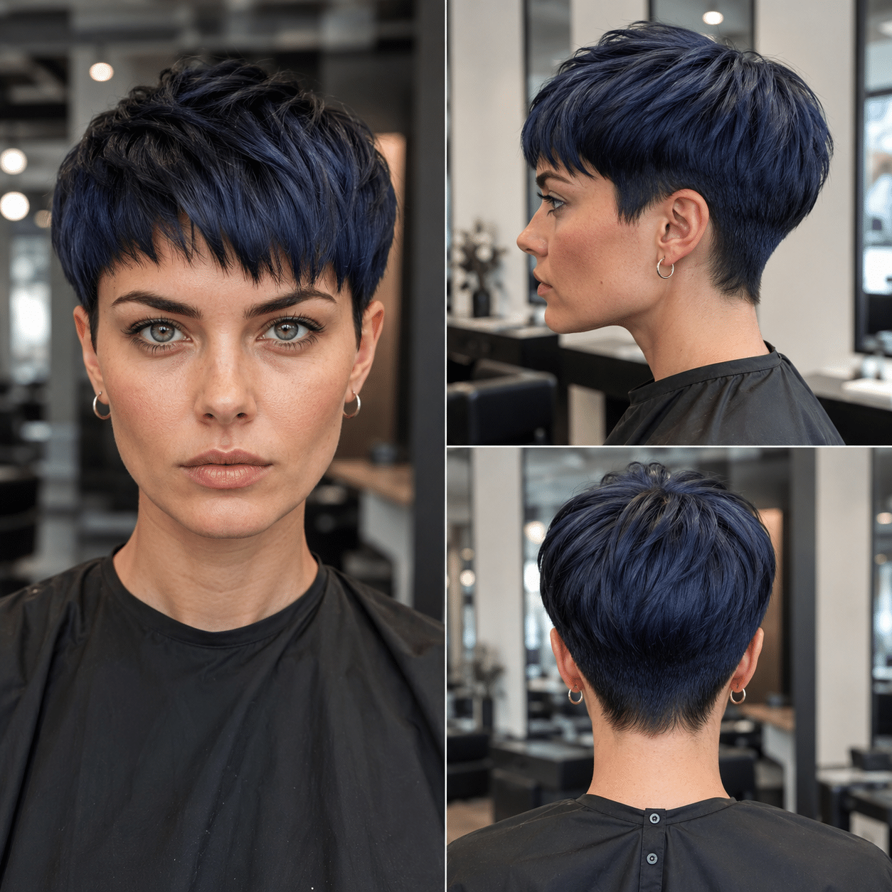 Midnight Sapphire Pixie Hair
