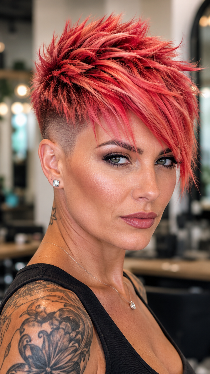 53 Edgy Pixie Cuts for Women of All Ages and Hair Types Fiery Copper Red Hair