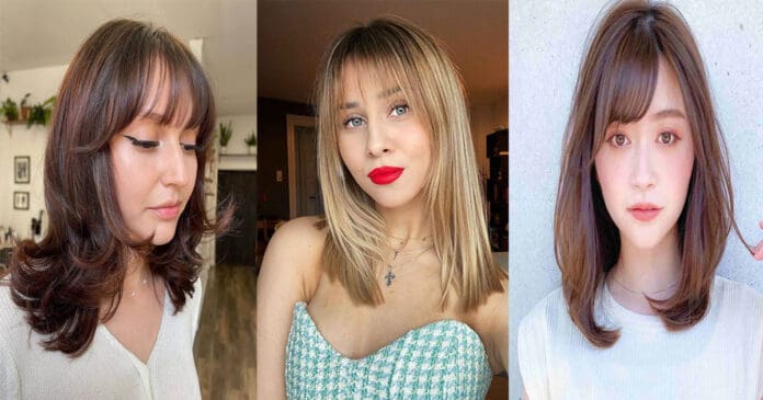 52 Popular Medium Hairstyles With Bangs in 2022