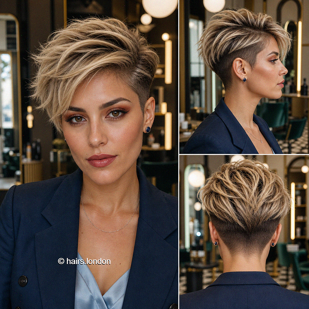 59 Edgy Pixie Cuts for Women of All Ages and Hair Types Sandy Golden Blonde Hair