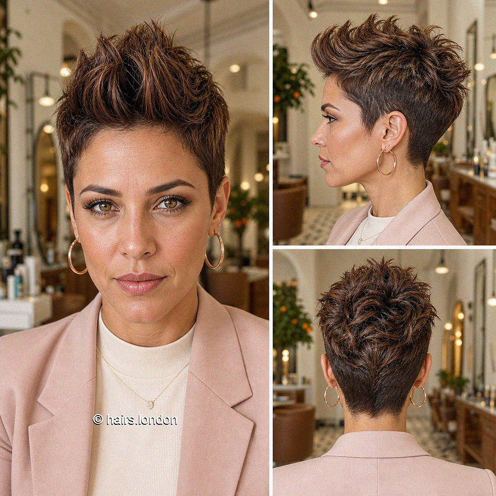 59 Edgy Pixie Cuts for Women of All Ages and Hair Types Toasted Espresso Caramel Hair