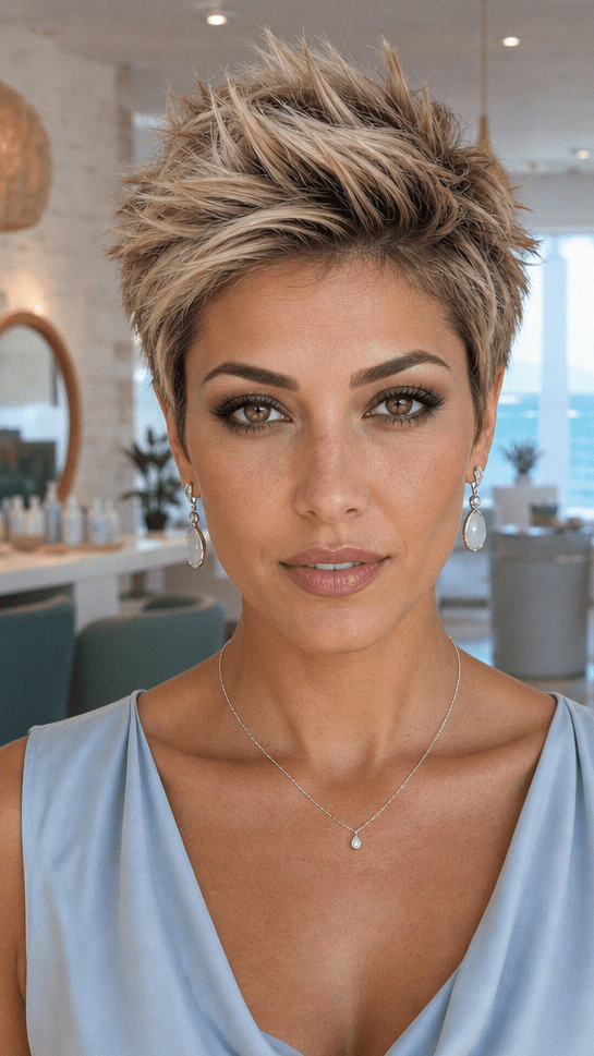 59 Edgy Pixie Cuts for Women of All Ages and Hair Types Toasted Beige Blonde Hair