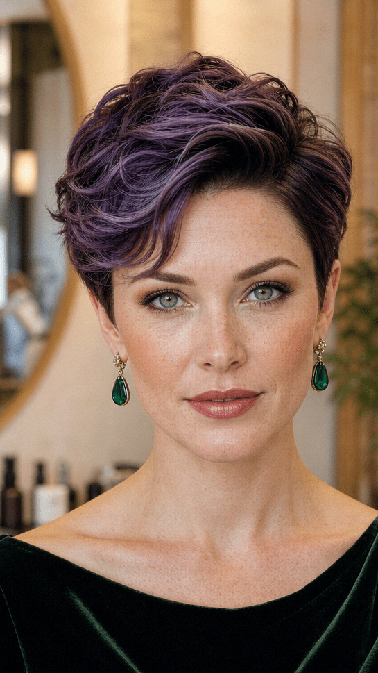 Smoky Amethyst Plum Hair