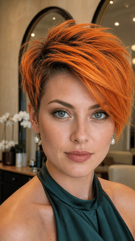 Fiery Tangerine Copper Hair