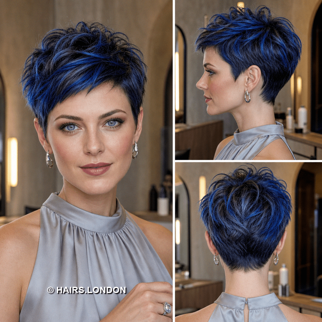 Electric Sapphire Blue Hair