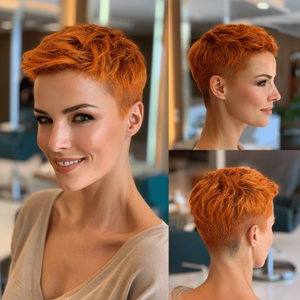 Vivid Copper Orange Hair
