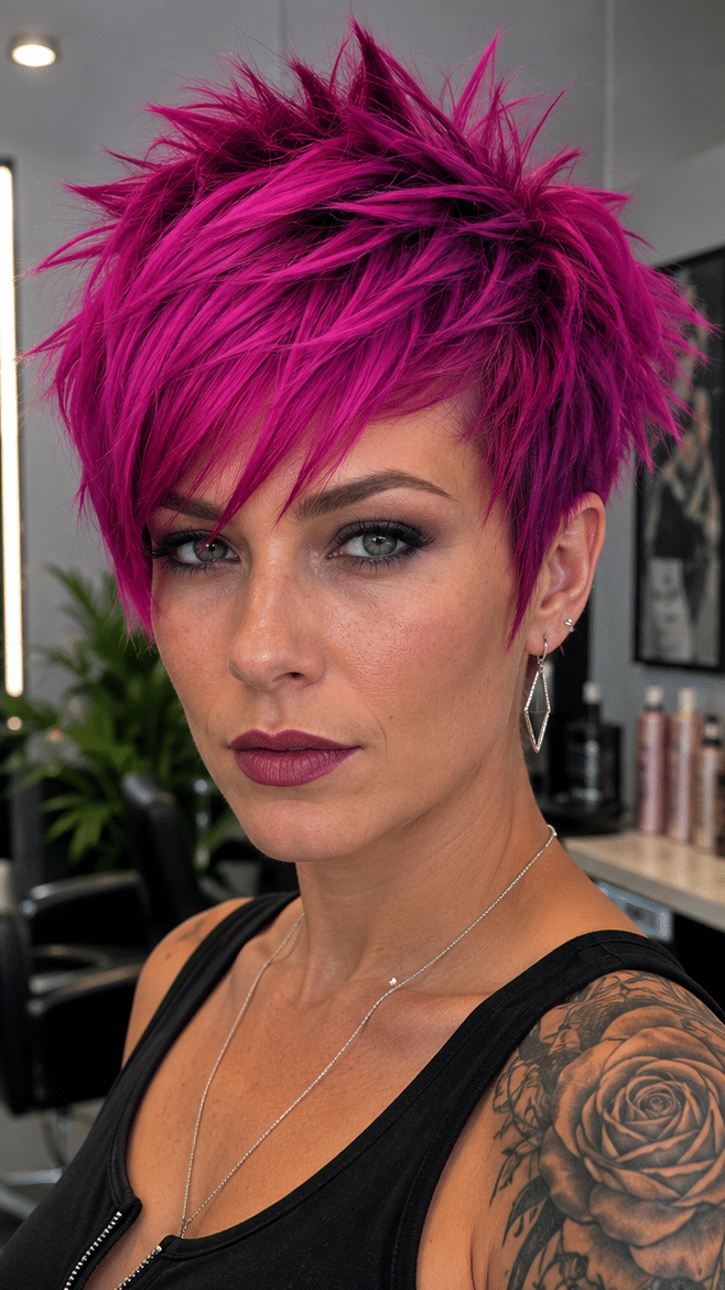 Electric Magenta Fusion Hair