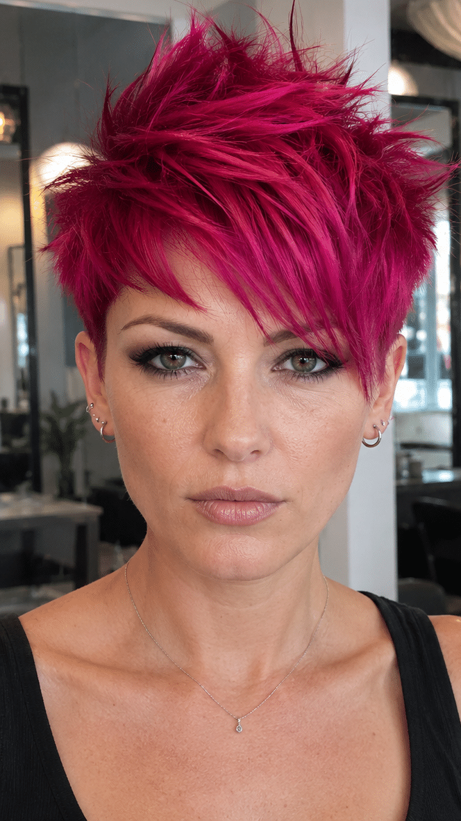Electric Fuchsia Rush Hair