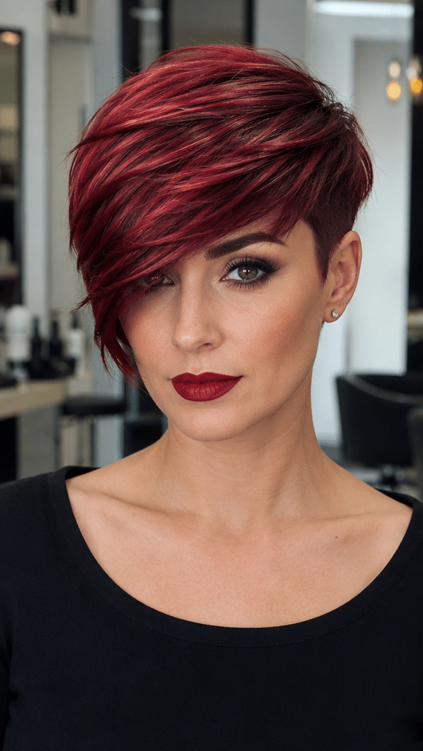 Crimson Ruby Fusion Hair