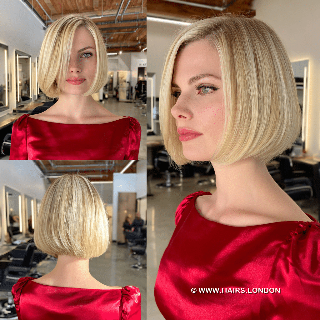 Soft Butter Blonde Bob Hair