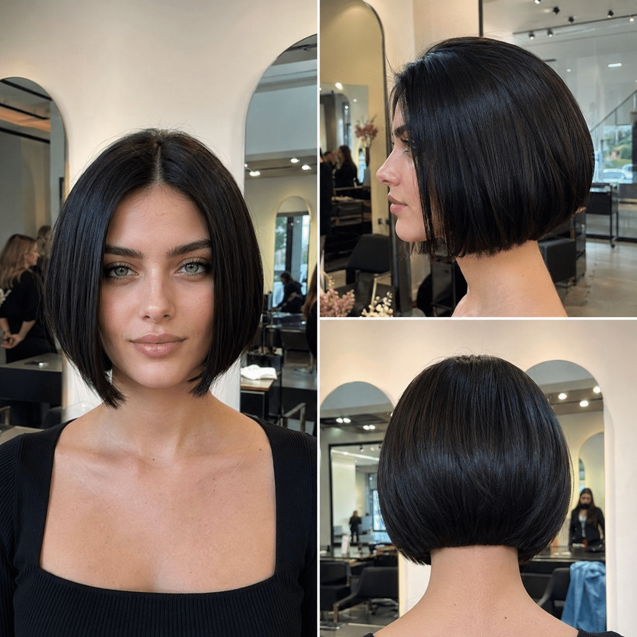 Midnight Onyx Sleek Bob Hair