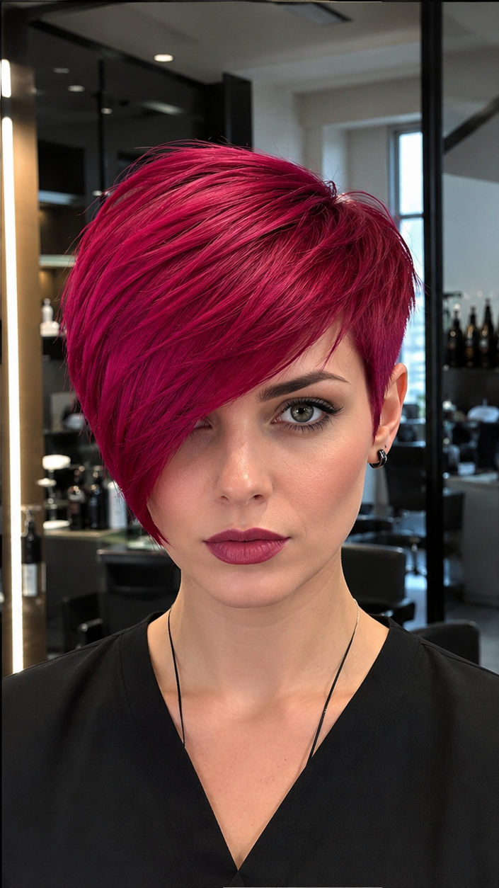 Velvet Raspberry Fusion Hair