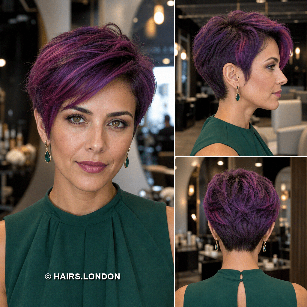 Smoky Amethyst Plum Hair